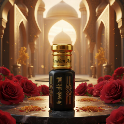 arabian aseel Attar – luxurious oriental saffron & amber attar (12ml)