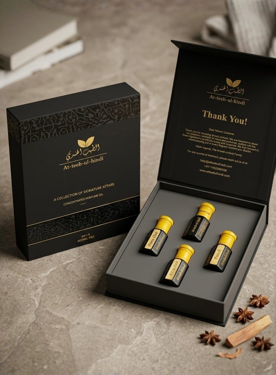 combo set of 4 attars - Premium handcrafted attar oils